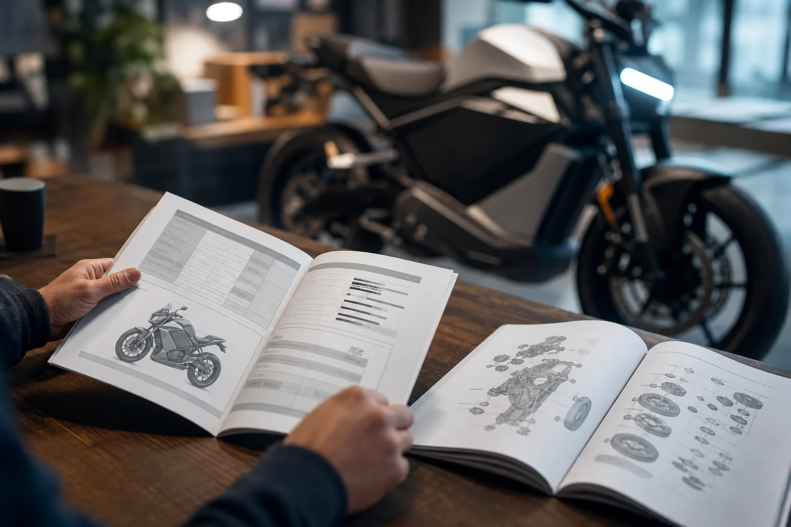 Electric motorcycle technical specification and manual reviewed before purchase